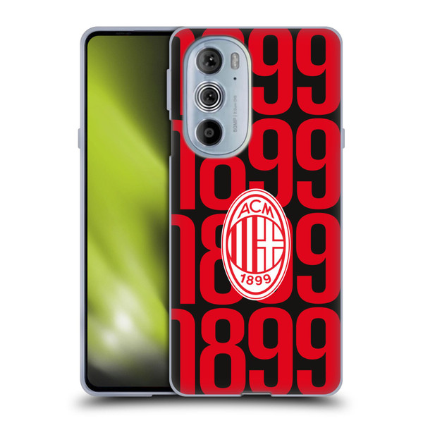 AC Milan Graphics Pattern Soft Gel Case for Motorola Edge X30