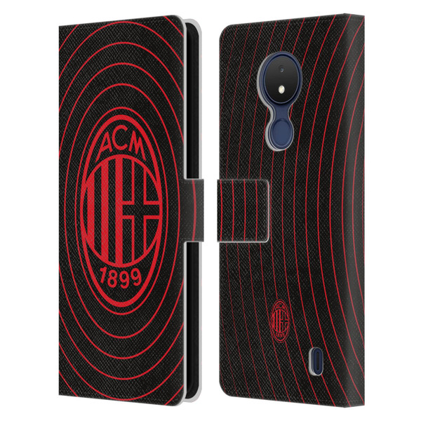 AC Milan Graphics Beat Leather Book Wallet Case Cover For Nokia C21