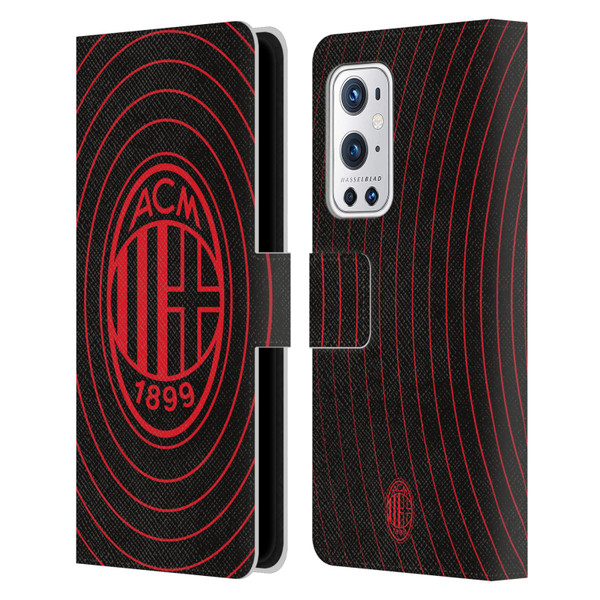 AC Milan Graphics Beat Leather Book Wallet Case Cover For OnePlus 9 Pro