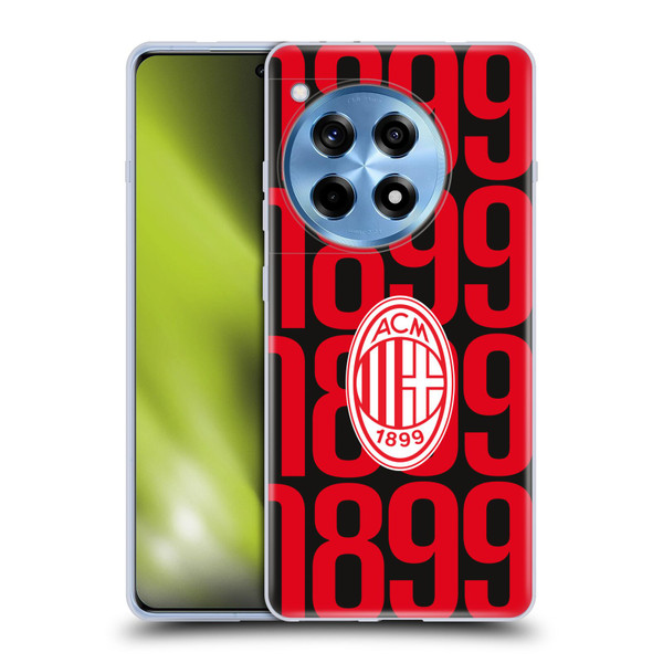 AC Milan Graphics Pattern Soft Gel Case for OPPO OnePlus Ace 3 5G