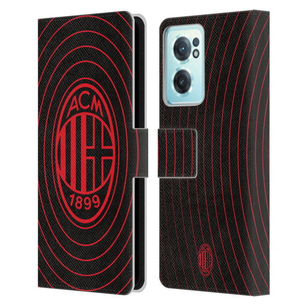 AC Milan Graphics Beat Leather Book Wallet Case Cover For OnePlus Nord CE 2 5G
