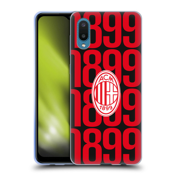 AC Milan Graphics Pattern Soft Gel Case for Samsung Galaxy A02/M02 (2021)