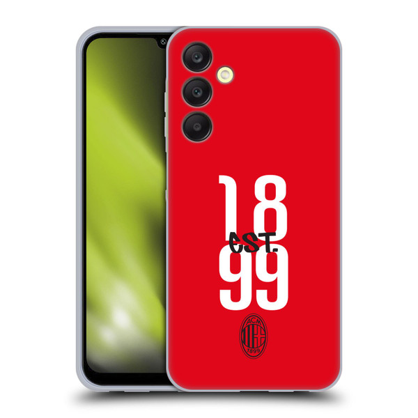 AC Milan Graphics Est. 1899 Soft Gel Case for Samsung Galaxy A25 5G
