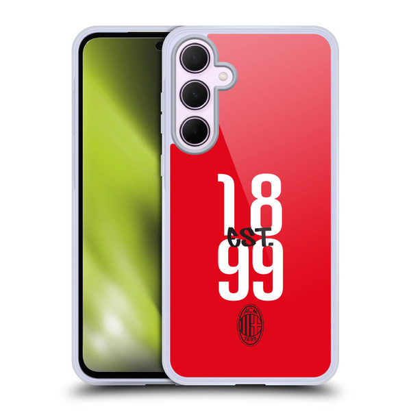 AC Milan Graphics Est. 1899 Soft Gel Case for Samsung Galaxy A35 5G