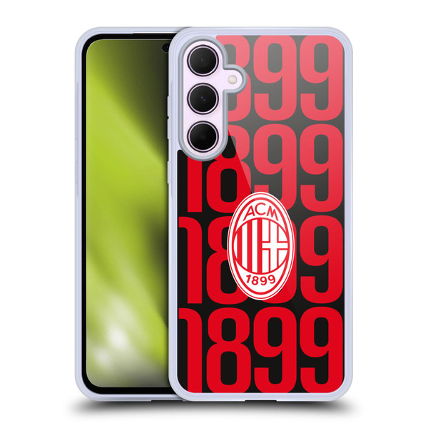 AC Milan Graphics Pattern Soft Gel Case for Samsung Galaxy A35 5G