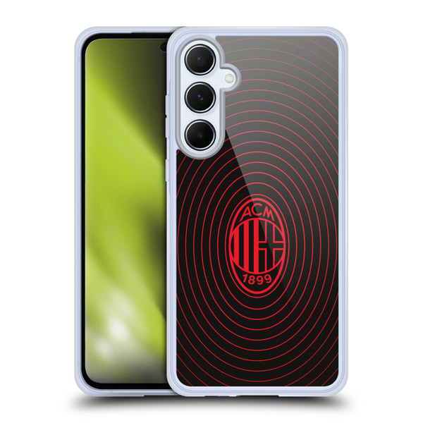 AC Milan Graphics Beat Soft Gel Case for Samsung Galaxy A55 5G
