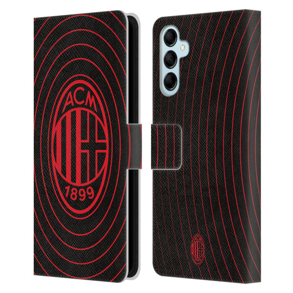 AC Milan Graphics Beat Leather Book Wallet Case Cover For Samsung Galaxy M14 5G