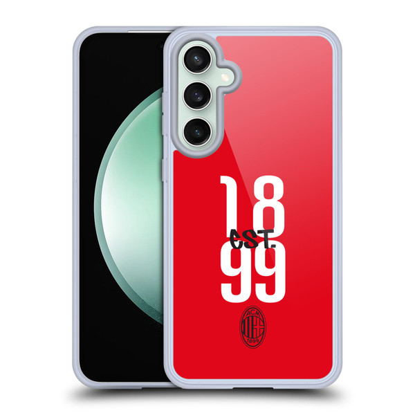 AC Milan Graphics Est. 1899 Soft Gel Case for Samsung Galaxy S23 FE 5G