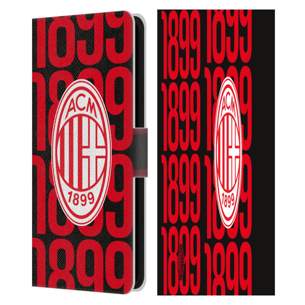 AC Milan Graphics Pattern Leather Book Wallet Case Cover For Samsung Galaxy S23 FE 5G
