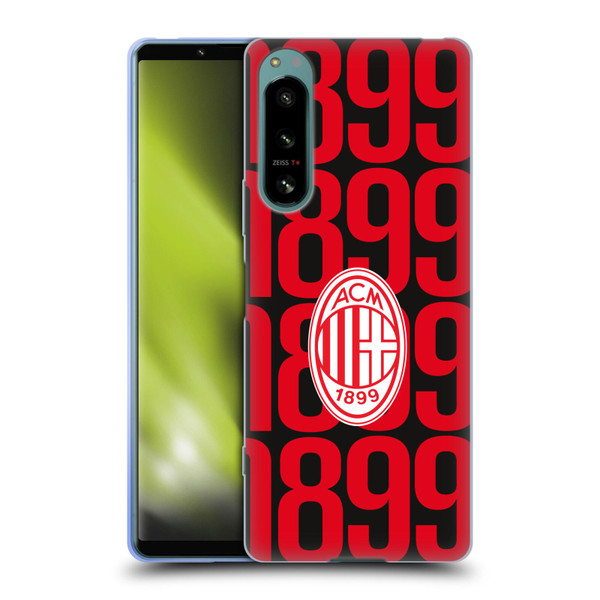 AC Milan Graphics Pattern Soft Gel Case for Sony Xperia 5 IV
