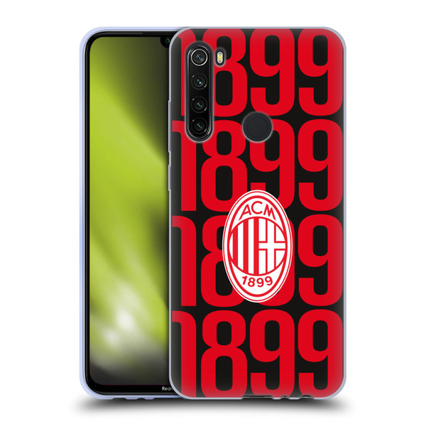 AC Milan Graphics Pattern Soft Gel Case for Xiaomi Redmi Note 8T