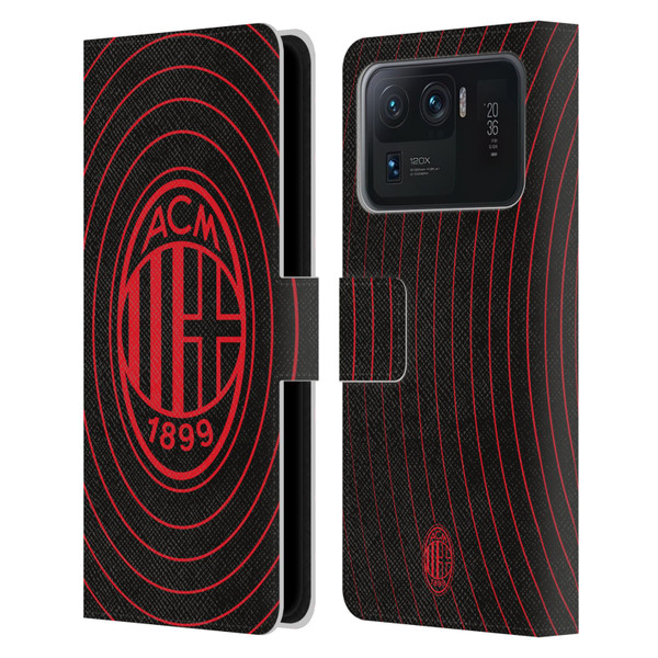AC Milan Graphics Beat Leather Book Wallet Case Cover For Xiaomi Mi 11 Ultra