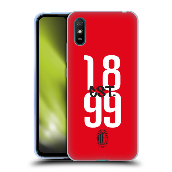 AC Milan Graphics Est. 1899 Soft Gel Case for Xiaomi Redmi 9A / Redmi 9AT