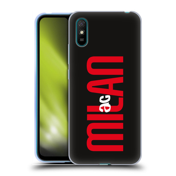 AC Milan Graphics Vertical Typography Soft Gel Case for Xiaomi Redmi 9A / Redmi 9AT