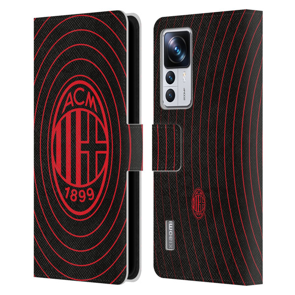 AC Milan Graphics Beat Leather Book Wallet Case Cover For Xiaomi 12T Pro