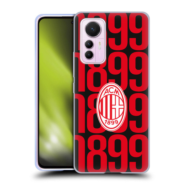AC Milan Graphics Pattern Soft Gel Case for Xiaomi 12 Lite