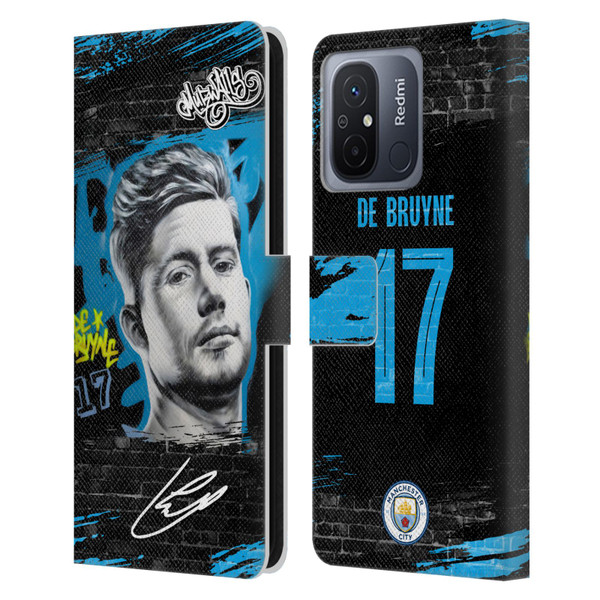 Manchester City Man City FC Graffiti Collection by Murwalls Kevin De Bruyne Leather Book Wallet Case Cover For Xiaomi Redmi 12C