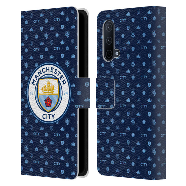 Manchester City Man City FC Patterns Dark Blue Leather Book Wallet Case Cover For OnePlus Nord CE 5G