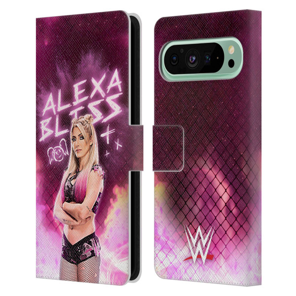 WWE Alexa Bliss Portrait Leather Book Wallet Case Cover For Google Pixel 9 Pro XL