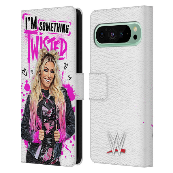 WWE Alexa Bliss Something Twisted Leather Book Wallet Case Cover For Google Pixel 9 Pro XL
