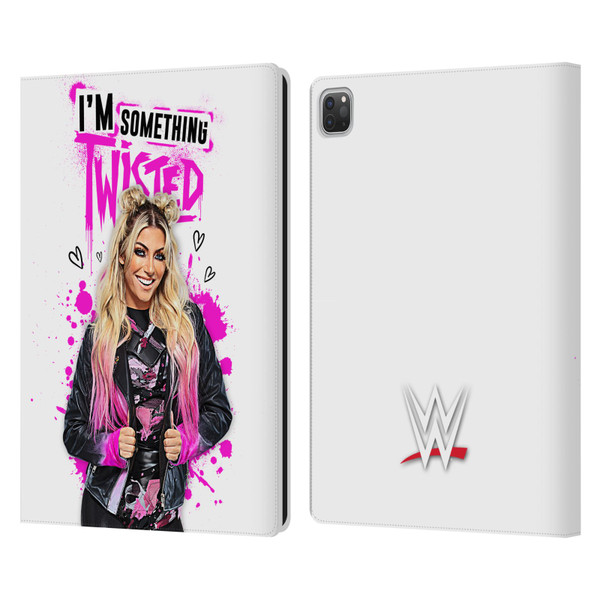 WWE Alexa Bliss Something Twisted Leather Book Wallet Case Cover For Apple iPad Pro 13 M4 2024