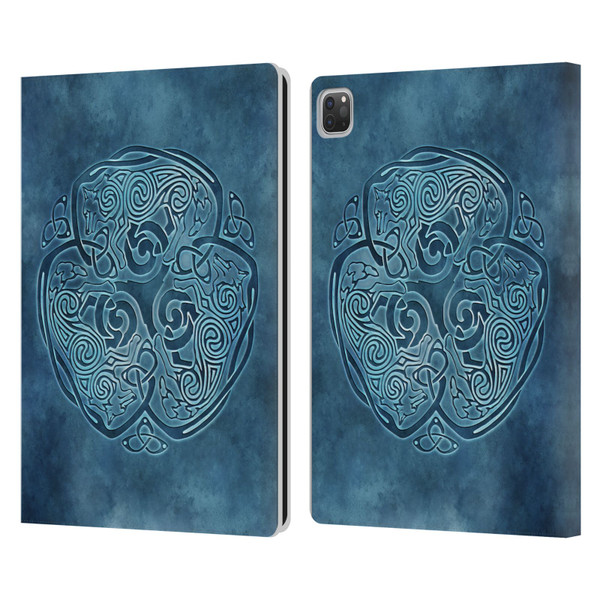 Brigid Ashwood Celtic Wisdom Knot Wolf Leather Book Wallet Case Cover For Apple iPad Pro 13 M4 2024