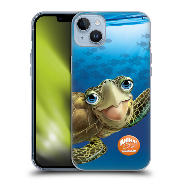 Animal Club International Underwater Sea Turtle Soft Gel Case for Apple iPhone 14 Plus