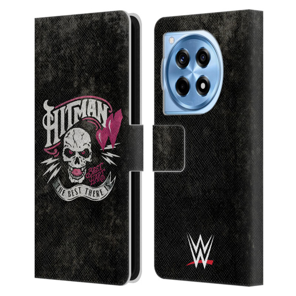 WWE Bret Hart Hitman Logo Leather Book Wallet Case Cover For OnePlus 12R