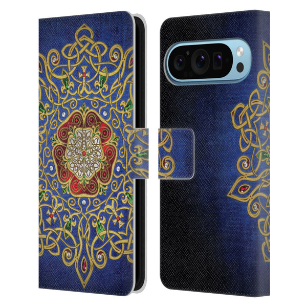Brigid Ashwood Celtic Wisdom 3 Rose Leather Book Wallet Case Cover For Google Pixel 9 / Pixel 9 Pro