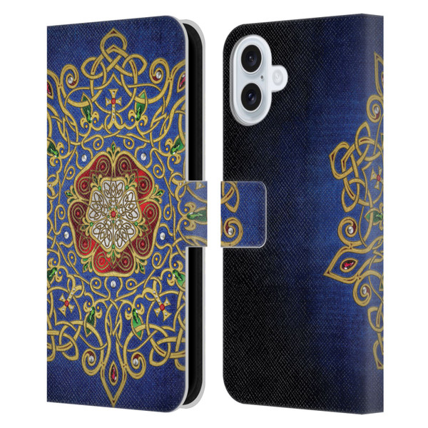 Brigid Ashwood Celtic Wisdom 3 Rose Leather Book Wallet Case Cover For Apple iPhone 16 Plus