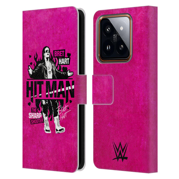 WWE Bret Hart Hitman Leather Book Wallet Case Cover For Xiaomi 14
