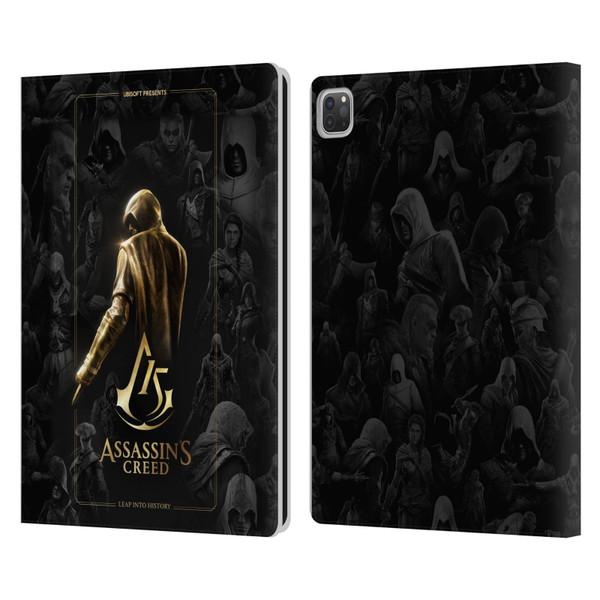 Assassin's Creed 15th Anniversary Graphics Key Art Leather Book Wallet Case Cover For Apple iPad Pro 13 M4 2024