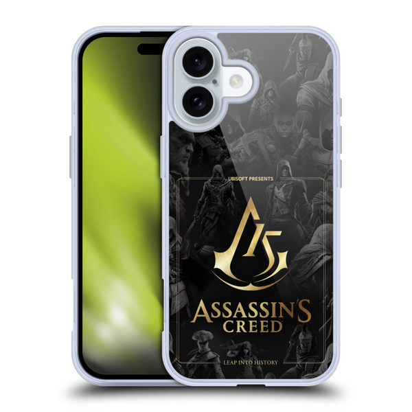 Assassin's Creed 15th Anniversary Graphics Crest Key Art Soft Gel Case for Apple iPhone 16