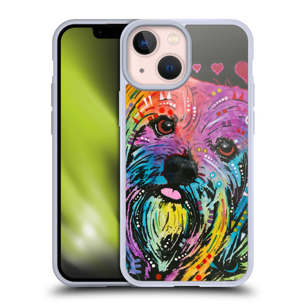 Dean Russo Dogs Yorkie Soft Gel Case for Apple iPhone 13 Mini
