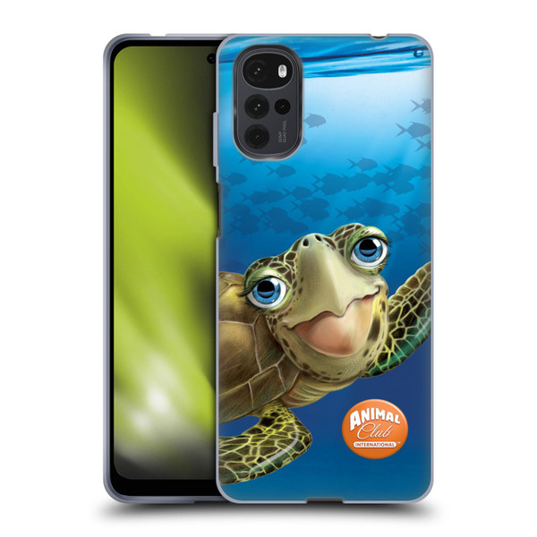 Animal Club International Underwater Sea Turtle Soft Gel Case for Motorola Moto G22