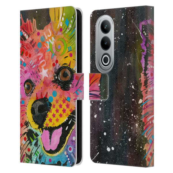 Dean Russo Dogs Pomeranian Leather Book Wallet Case Cover For OPPO OnePlus Ace 3V 5G