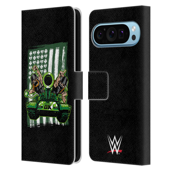 WWE D-Generation X Flag Leather Book Wallet Case Cover For Google Pixel 9 / Pixel 9 Pro