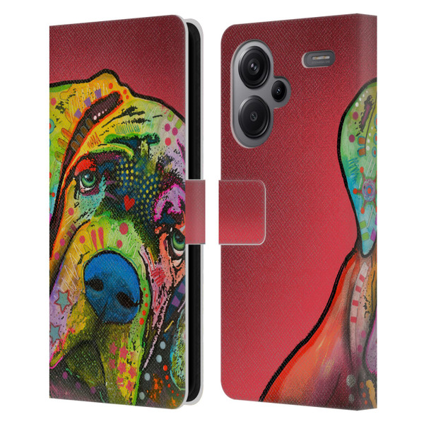 Dean Russo Dogs Mastiff Leather Book Wallet Case Cover For Xiaomi Redmi Note 13 Pro Plus 5G
