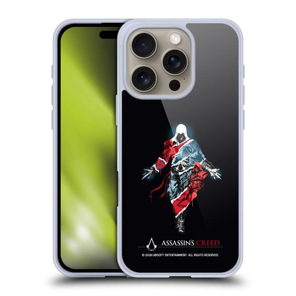 Assassin's Creed Legacy Character Artwork Double Exposure Soft Gel Case for Apple iPhone 16 Pro