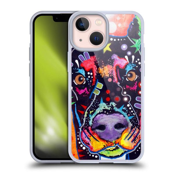 Dean Russo Dogs 3 Doberman Soft Gel Case for Apple iPhone 13 Mini