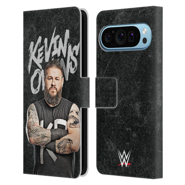 WWE Kevin Owens Portrait Leather Book Wallet Case Cover For Google Pixel 9 / Pixel 9 Pro
