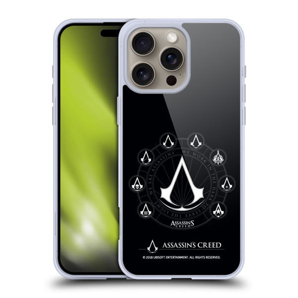 Assassin's Creed Legacy Logo Crests Soft Gel Case for Apple iPhone 16 Pro Max
