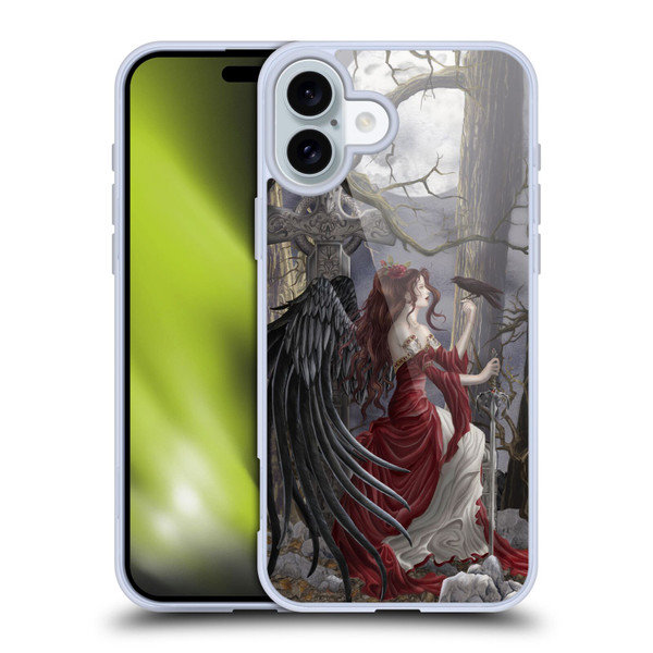 Nene Thomas Deep Forest Dark Angel Fairy With Raven Soft Gel Case for Apple iPhone 16 Plus