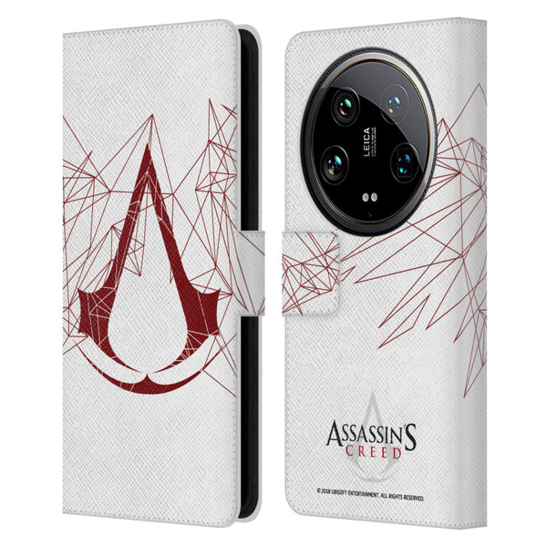 Assassin's Creed Logo Geometric Leather Book Wallet Case Cover For Xiaomi 14 Ultra