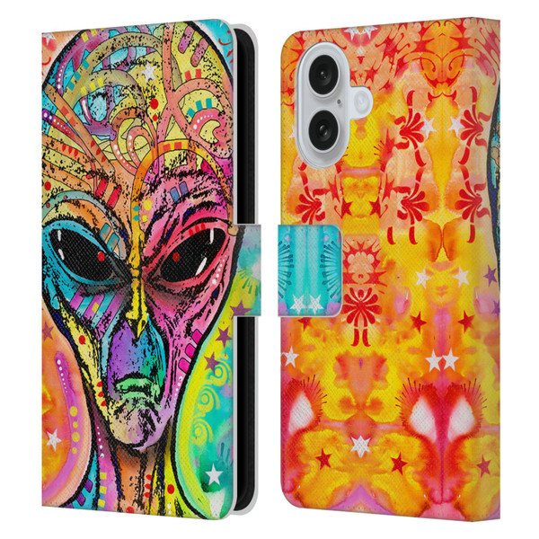 Dean Russo Pop Culture Alien Leather Book Wallet Case Cover For Apple iPhone 16