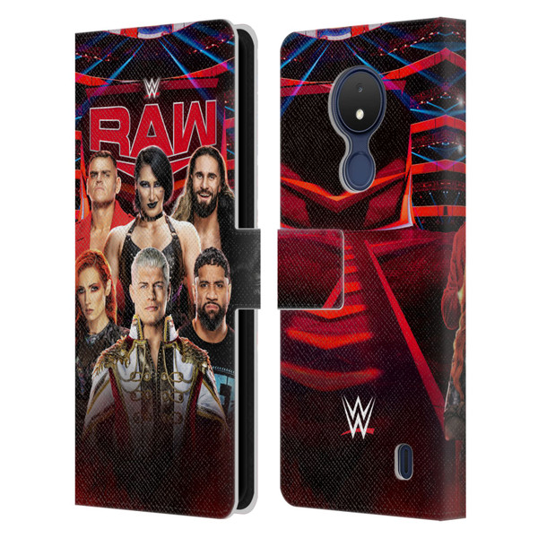WWE Pay-Per-View Superstars 2024 Raw Leather Book Wallet Case Cover For Nokia C21
