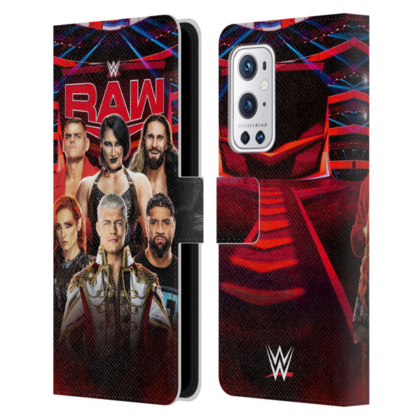 WWE Pay-Per-View Superstars 2024 Raw Leather Book Wallet Case Cover For OnePlus 9 Pro