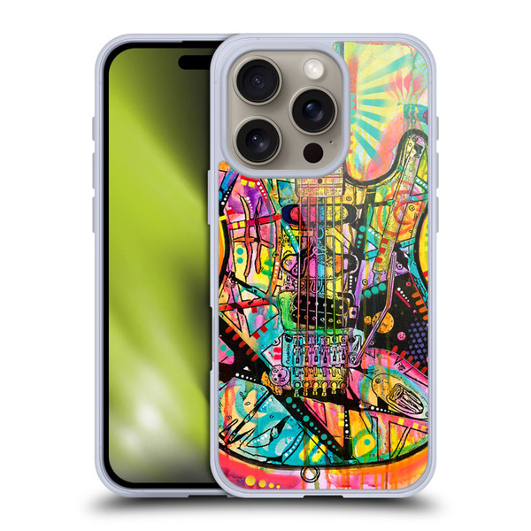 Dean Russo Pop Culture Guitar Soft Gel Case for Apple iPhone 16 Pro