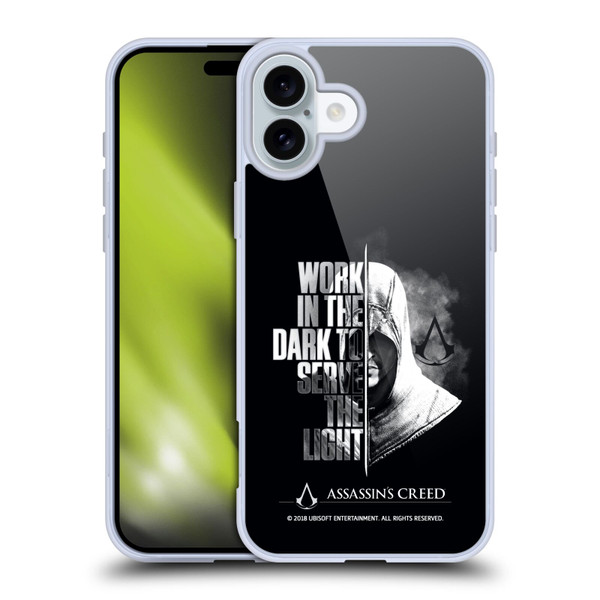 Assassin's Creed Legacy Typography Half Soft Gel Case for Apple iPhone 16 Plus