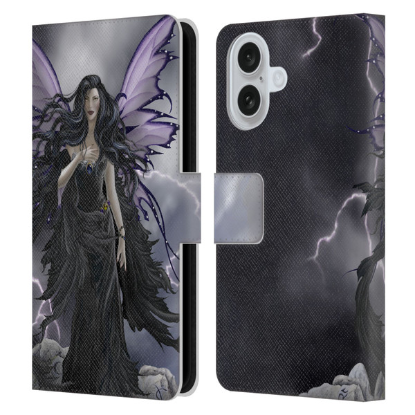 Nene Thomas Gothic Storm Fairy With Lightning Leather Book Wallet Case Cover For Apple iPhone 16